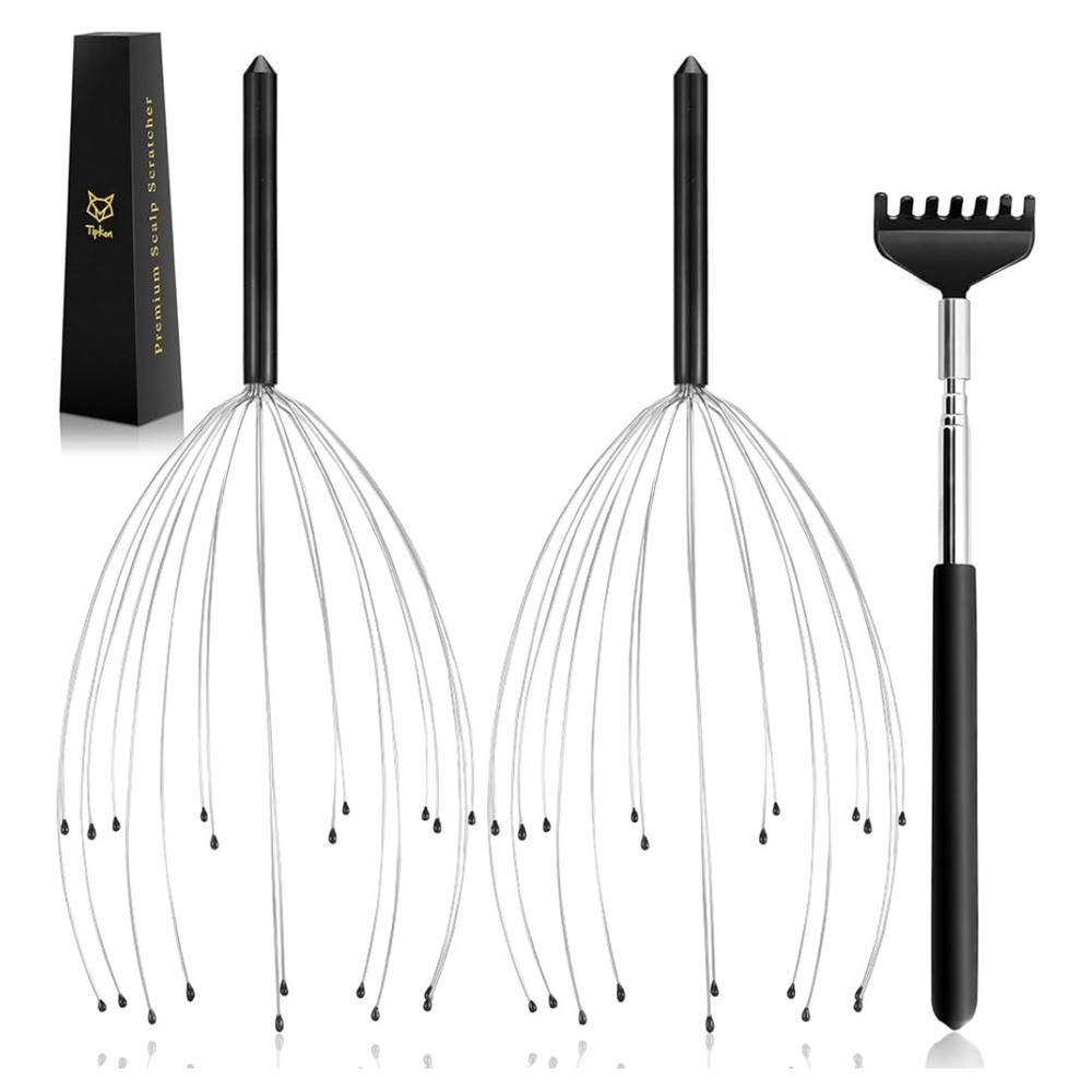 NEW!! Head Massager and Back Scratcher Set